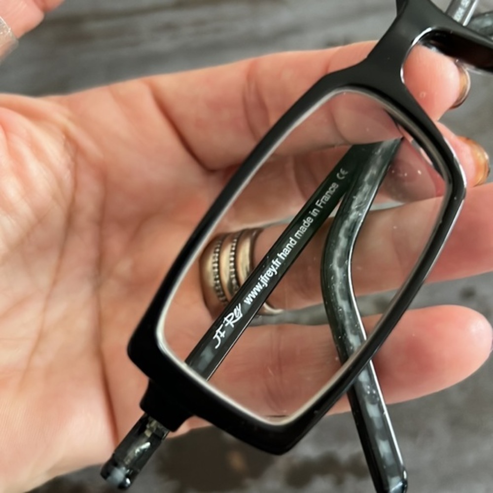 🖤🖤🖤JF Rey frames glasses black rectangle 52 eye - Picture 4 of 5